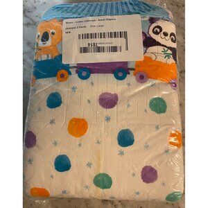 NEW Rearz Critter Caboose  Package of 2 Adult Diaper Size LARGE Brief Overnight
